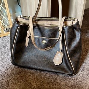 Coach Leather Workbag.